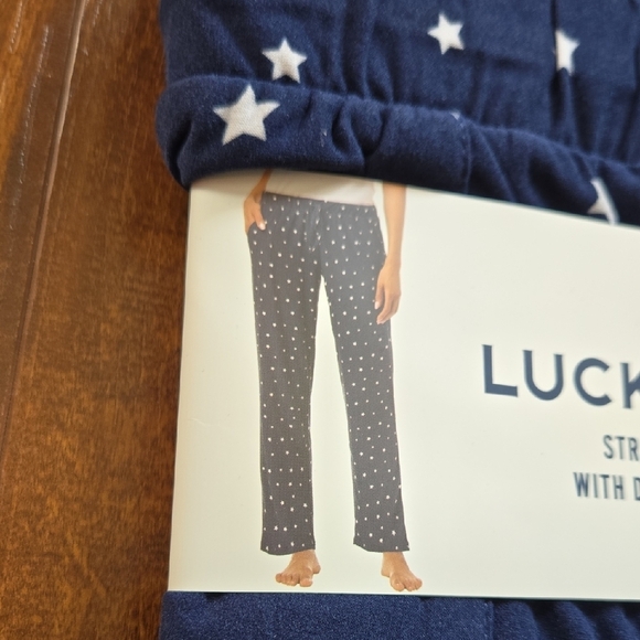 Lucky Brand Navy Star Lounge 2 Pack Pants - Picture 3 of 6